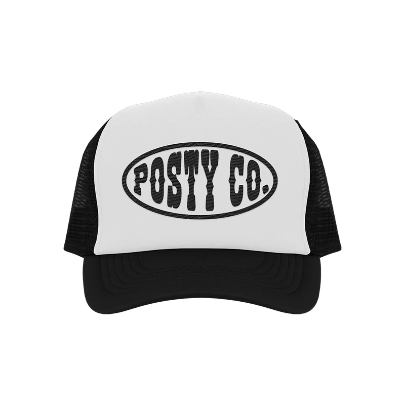 Posty Co Trucker Hat Black