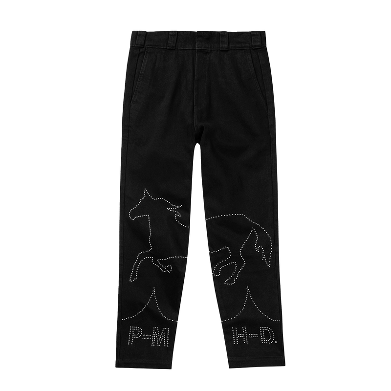 post malone x h-d men's studded horsepower denim pants