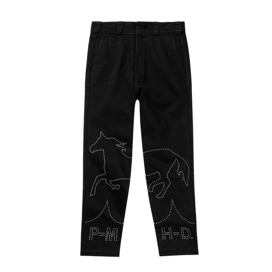post malone x h-d men's studded horsepower denim pants