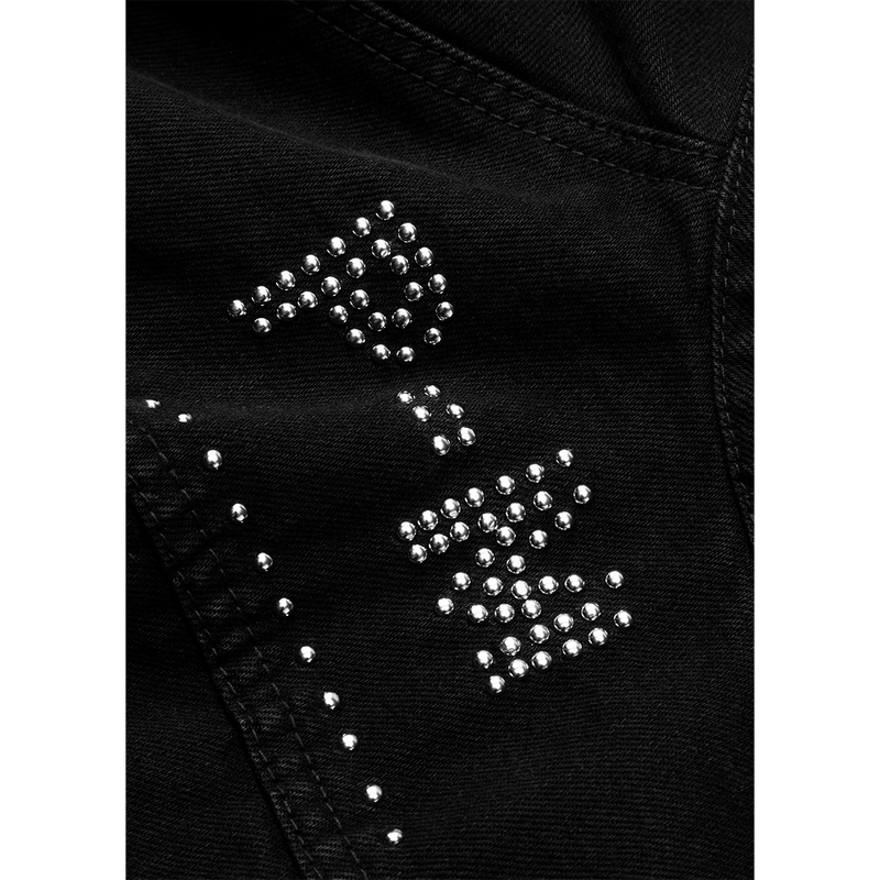 post malone x h-d studded horsepower slim fit denim vest